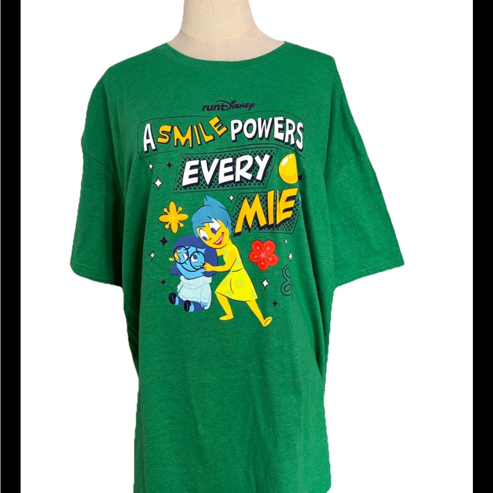 Disney Inside Out Joy & sadness green XL T-shirt RunDisney “A - Picture 6 of 8
